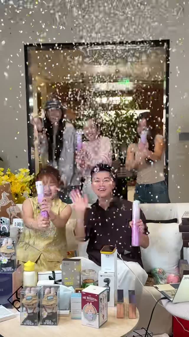 门店直播收官现场